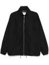 Saint Laurent Paris Men Water-repellent Zip-up Serge Blouson In Black