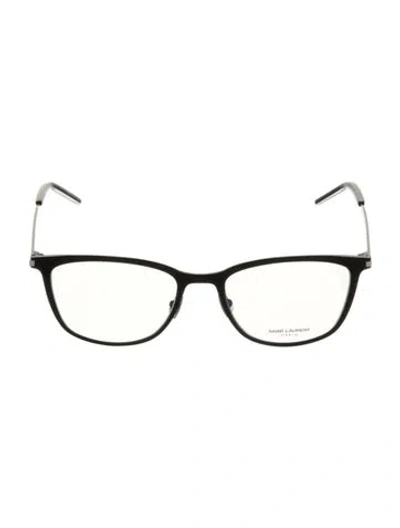 Pre-owned Saint Laurent Wayfarer Eyeglasses In Black