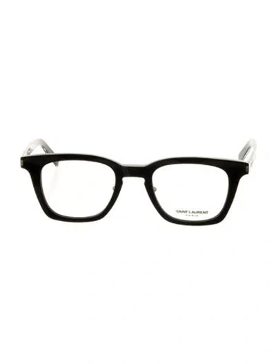 Pre-owned Saint Laurent Wayfarer Eyeglasses In Black