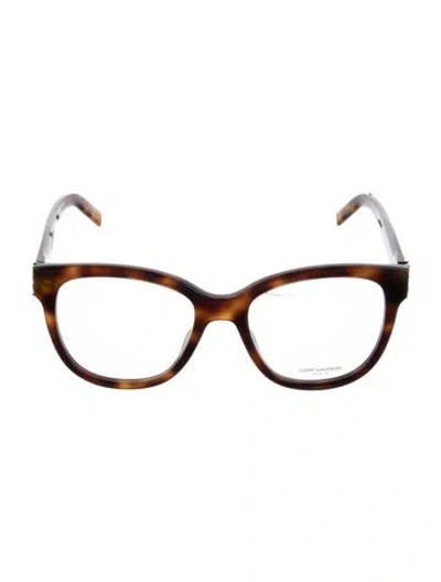 Pre-owned Saint Laurent Wayfarer Eyeglasses In Brown