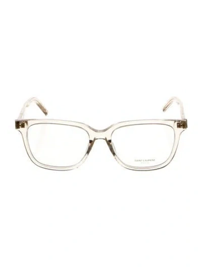 Pre-owned Saint Laurent Wayfarer Eyeglasses W/ Tags In Neutral