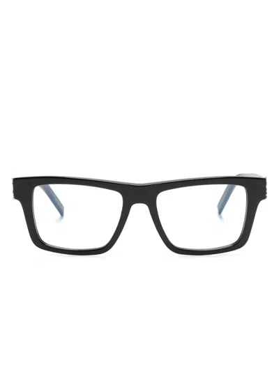Saint Laurent Wayfarer-frame Glasses In 黑色