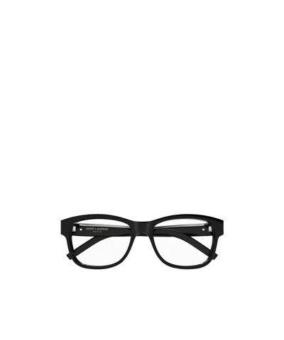 Saint Laurent Wayfarer-frame Glasses In Black