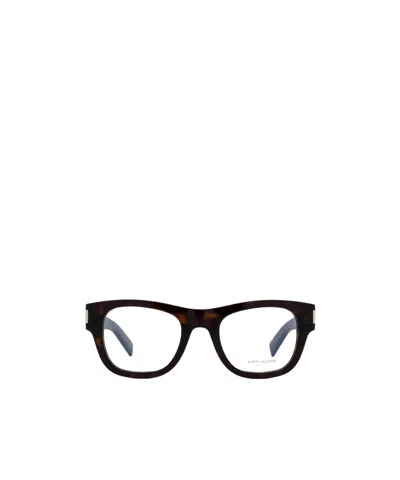 Saint Laurent Wayfarer-frame Glasses In Black