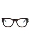 Saint Laurent Wayfarer-frame Glasses In Brown
