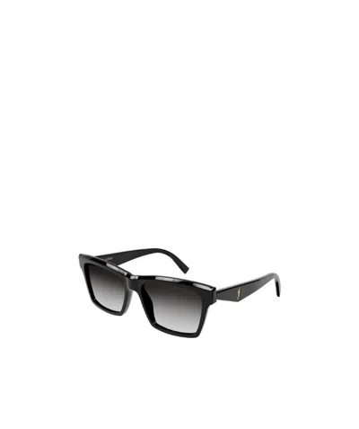Saint Laurent Wayfarer-frame Sunglasses In Black