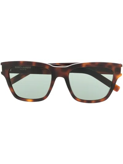 Saint Laurent Wayfarer-frame Sunglasses In Brown