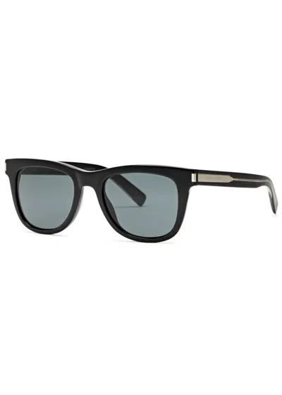 Saint Laurent Wayfarer-style Sunglasses In Grey