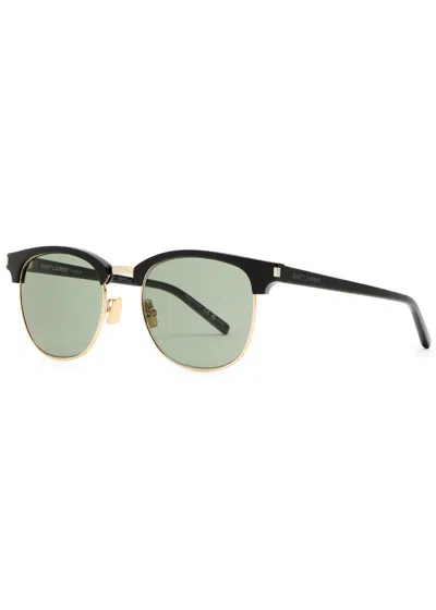 Saint Laurent Wayfarer-style Sunglasses In Black