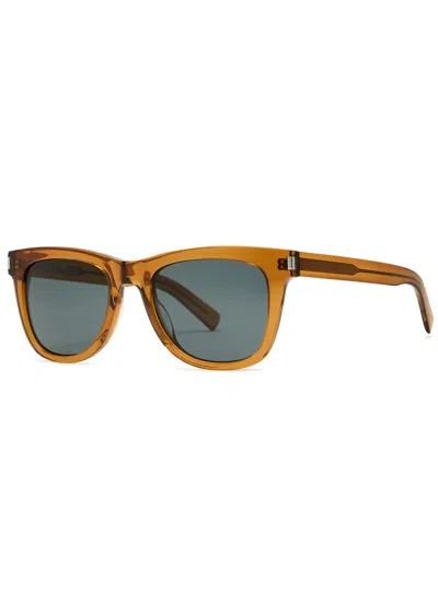 Saint Laurent Wayfarer-style Sunglasses In Brown