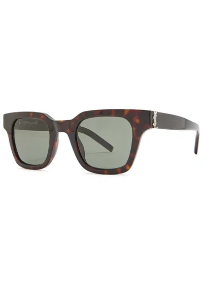 Saint Laurent Wayfarer Sunglasses In Brown