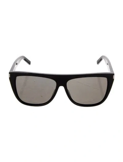 Pre-owned Saint Laurent Wayfarer Tinted Sunglasses In Black