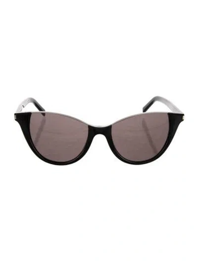 Pre-owned Saint Laurent Wayfarer Tinted Sunglasses In Black
