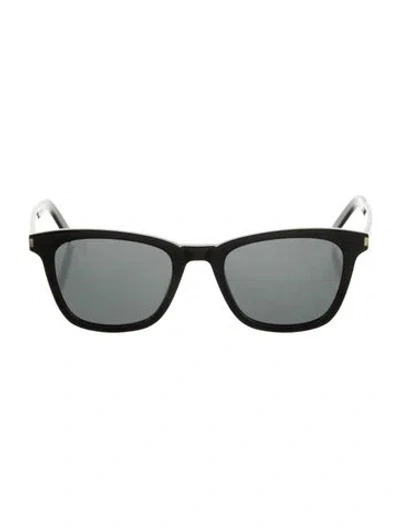 Pre-owned Saint Laurent Wayfarer Tinted Sunglasses In Black