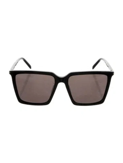 Pre-owned Saint Laurent Wayfarer Tinted Sunglasses In Black