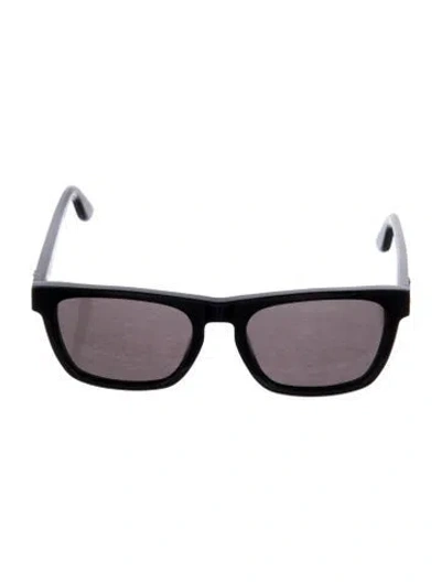 Pre-owned Saint Laurent Wayfarer Tinted Sunglasses In Black
