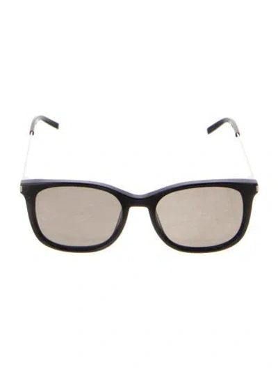 Pre-owned Saint Laurent Wayfarer Tinted Sunglasses In Black
