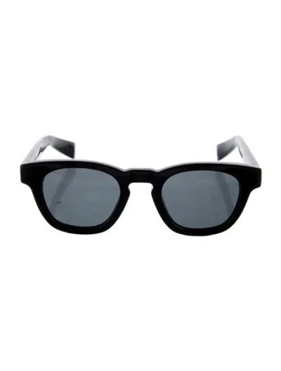 Pre-owned Saint Laurent Wayfarer Tinted Sunglasses In Black