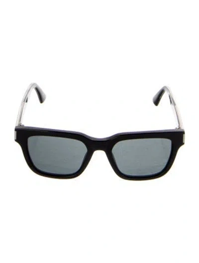 Pre-owned Saint Laurent Wayfarer Tinted Sunglasses In Black