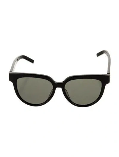 Pre-owned Saint Laurent Wayfarer Tinted Sunglasses In Black