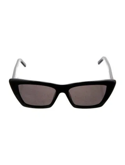 Pre-owned Saint Laurent Wayfarer Tinted Sunglasses In Black