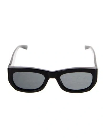 Pre-owned Saint Laurent Wayfarer Tinted Sunglasses In Black