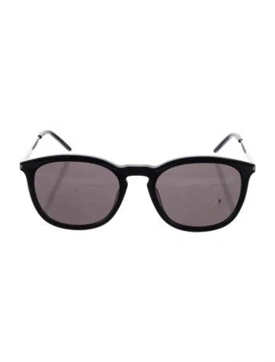 Pre-owned Saint Laurent Wayfarer Tinted Sunglasses In Black