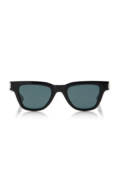 Saint Laurent Wellington Acetate Sunglasses In Black