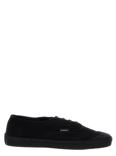 Saint Laurent Wes Trainers In Black