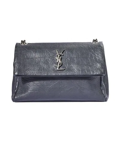 Saint Laurent West Hollywood Medium Black In Gray