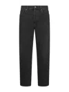 Saint Laurent Mick Long Jeans In Black Westwood Denim In Black