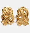 Saint Laurent Wheat Chain Clip-on Earrings