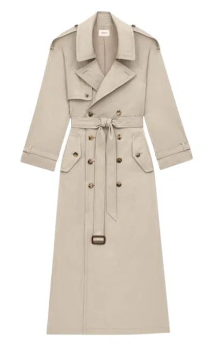 Saint Laurent White Cotton Coats