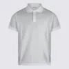 SAINT LAURENT WHITE COTTON POLO SHIRT