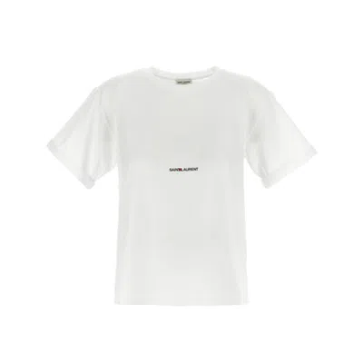 Saint Laurent White Cotton T-shirt