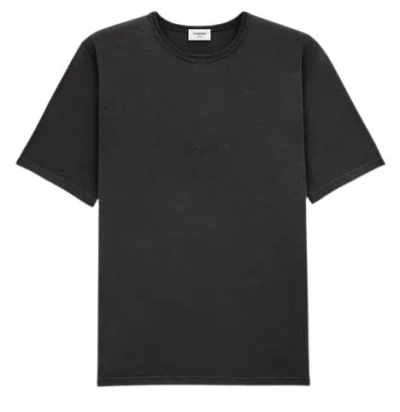 Saint Laurent White Cotton T-shirts And Polos In Multi