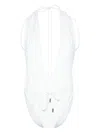 Saint Laurent White Cream Clothing Sweaters In White