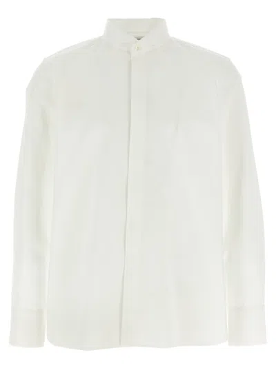 SAINT LAURENT WHITE FLAP COLLAR SHIRT