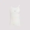 Saint Laurent Canottiera Cassandre In White