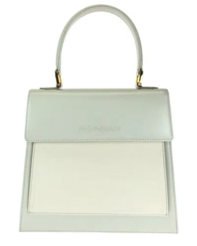 Pre-owned Saint Laurent White Leather Handbag (authentic Pre-loved)