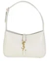 Saint Laurent White Leather Medium Le 5 A 7 Hobo (authentic Pre-loved) In White