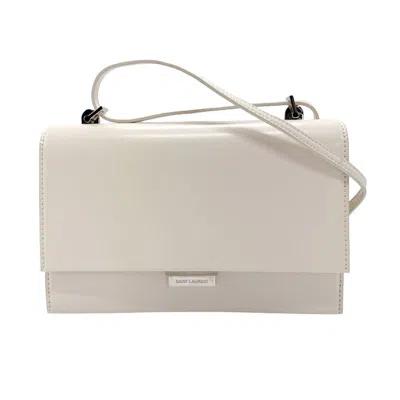Saint Laurent White Leather Shoulder Bag ()
