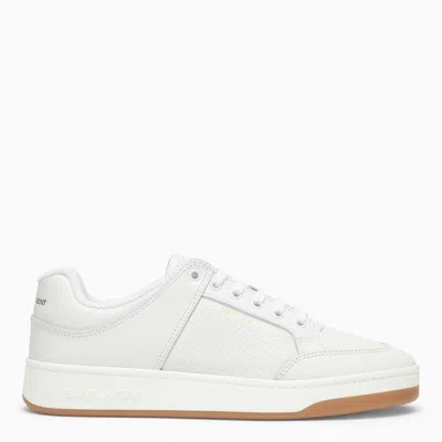 Saint Laurent White Leather Sl/16 Sneakers