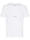 Saint Laurent Logo-print Cotton T-shirt In White