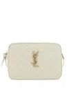 Saint Laurent Quilted Leather Lou Camera Bags In White