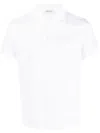 Saint Laurent White Piquet Polo Shirt