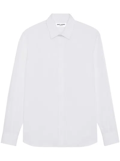 Saint Laurent White Poplin Shirt