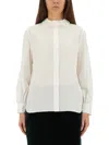 Saint Laurent White Regular Solid Shirt In White