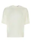 SAINT LAURENT WHITE SILK T-SHIRT