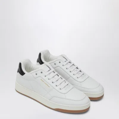 SAINT LAURENT WHITE SL/61 SNEAKERS IN SMOOTH LEATHER